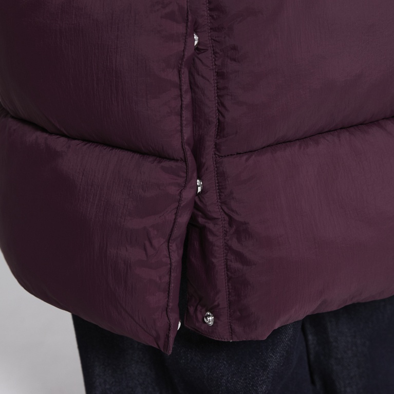 Long puffer jacket "Freja" Plum